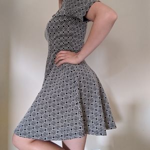 Cute Vintage Dress with Pattern